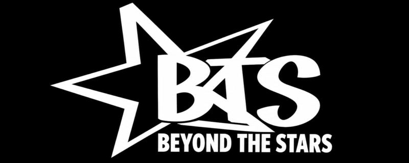 BTS Beyond The Stars logo on a black background.